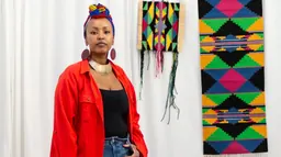 La artista Fozia Ismail, fotografiada por Lisa Whiting