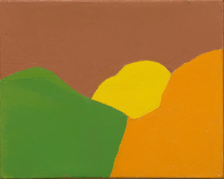 Œuvre d’Etel Adnan tirée de l’exposition Shifting the Silence