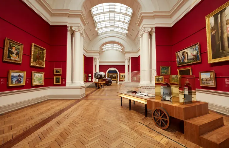 Interior view of the Grand Courts at the Art Gallery of NSW