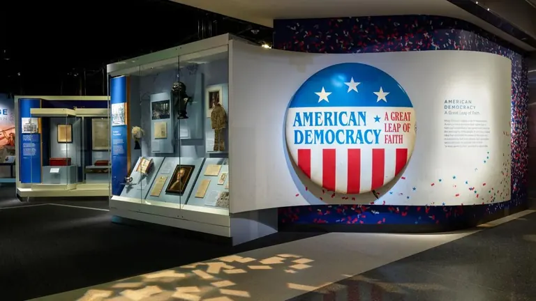 Objects on display in American Democracy: A Great Leap of Faith