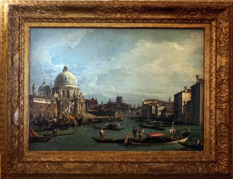 Canaletto, vue du Grand Canal, collection de’ Micheli