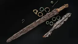Objets issus de la sépulture d’un guerrier de l’âge du fer à Marshill, présentés dans Scotland's First Warriors