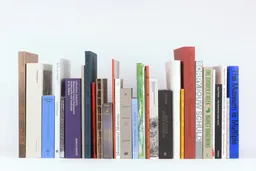 A row of books selected for The Best Dutch Book Designs 2025
