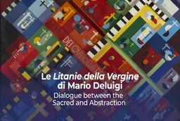 Poster for Le Litanie della Vergine di Mario Deluigi at the Papal Palace of Castel Gandolfo