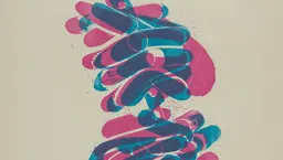 A woodblock print by Naoko Matsubara on view in Woodblock Worlds at the Museum of Fine Arts, Boston