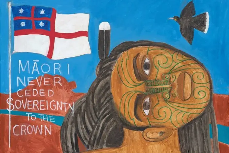 Robyn Kahukiwa, Maori Never Ceded Sovereignty to the Crown, 2023