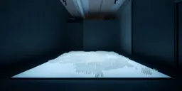 Άποψη της εγκατάστασης Fire & Ice στο Copenhagen Contemporary