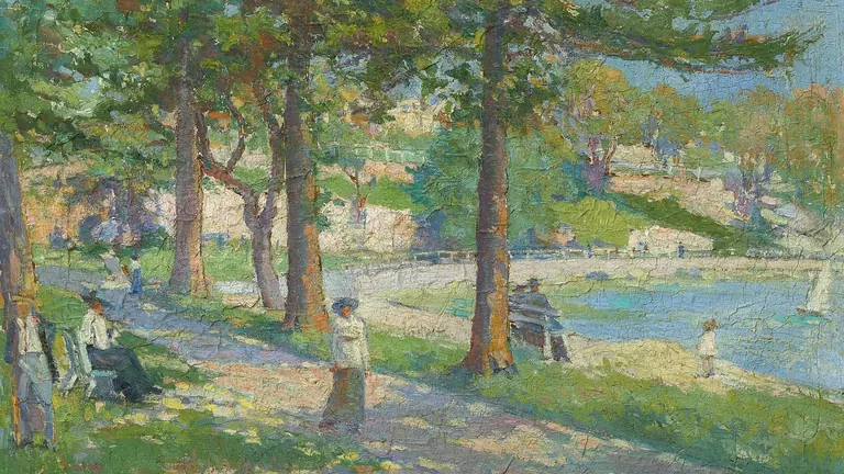 Antonio Dattilo-Rubbo, East Esplanade, Manly, oil on canvas