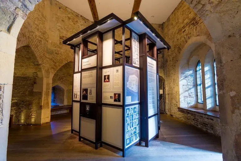La Beauchamp Tower, seu de l’exposició Imprisonment at the Tower, a la Tower of London