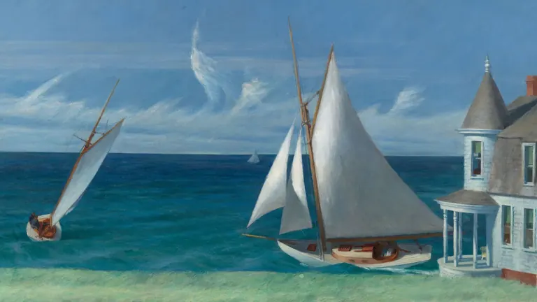 Détail de The Lee Shore, œuvre d’Edward Hopper datant de 1941