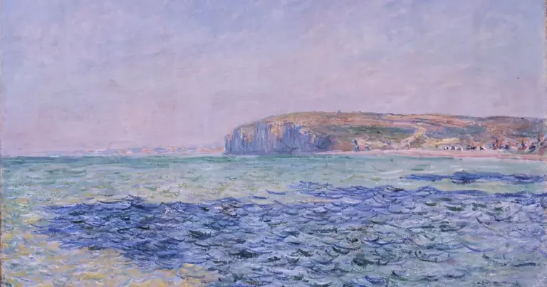 Claude Monet, Shadows on the Sea: The Cliffs at Pourville, 1882