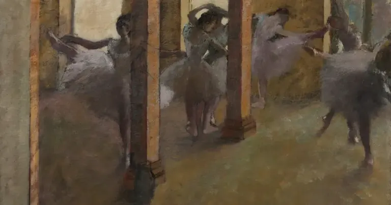 Edgar Degas, Dancers Practising in the Foyer, δεκαετία του 1880
