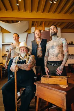 Le studio de tatouage du projet Poor Man’s Rembrandt au Rembrandt House Museum