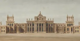 Pancarta de la exposición Vanbrugh: El drama de la arquitectura (Vanbrugh: The Drama of Architecture) en el Sir John Soane's Museum