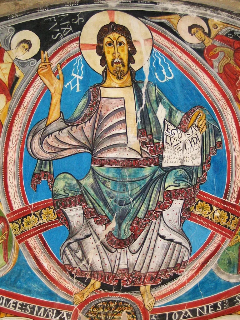 Christ in Majesty from the apse of Sant Climent de Taüll, Master of Taüll
