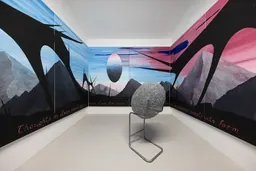 منظر لتركيب معرض Senon Williams: Further/Farther في Showroom Berggasse 19
