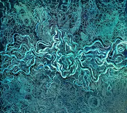 Madalena Negrone, Origine (2025), Öl auf Leinwand, GNAMC Rome