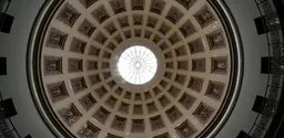 View of the dome inside the rotunda of the Altes Museum