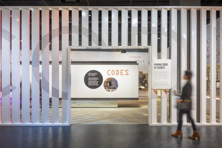 Code Making, Code Breaking display in the Making Sense of Secrets gallery