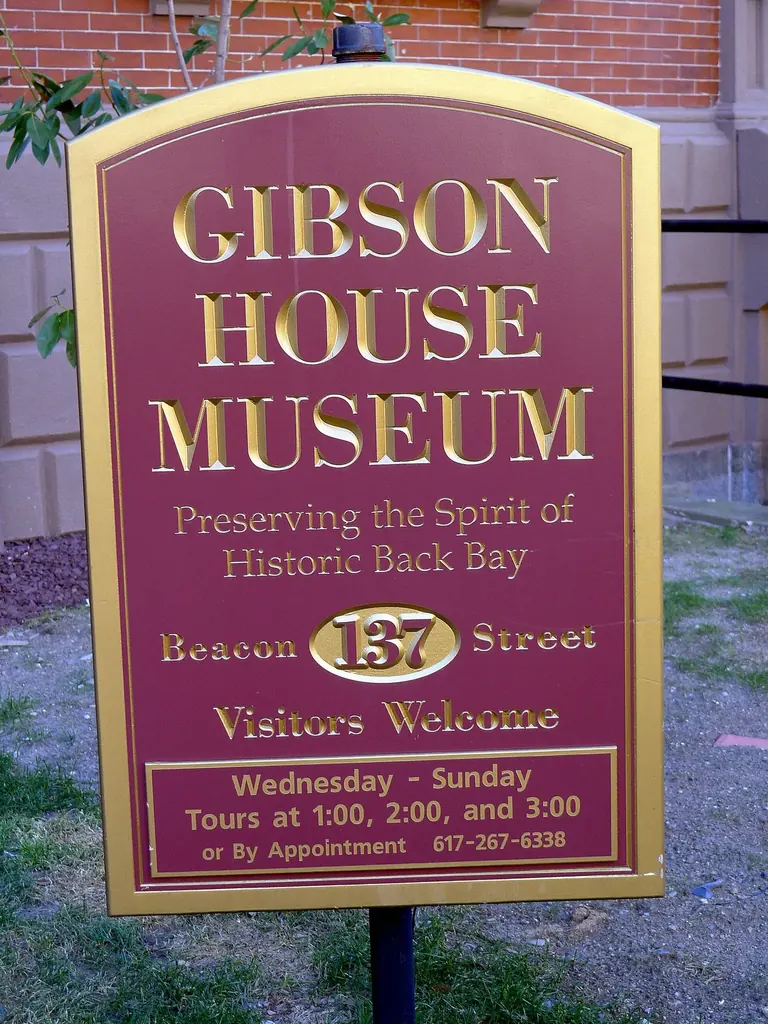 Interior of the Gibson House Museum in Boston photographed during a servants' tour