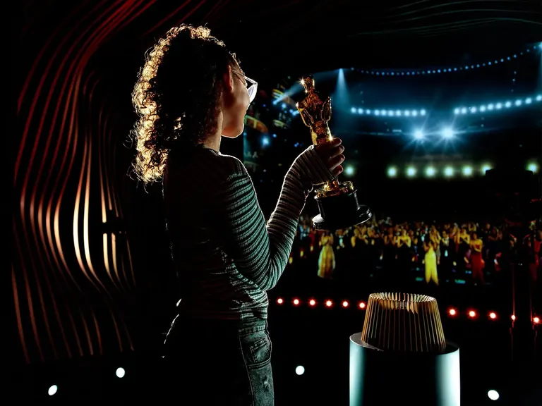 Reconstitution de la scène du Dolby Theatre pour l’Oscars Experience