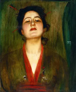 Porträt einer Dame à la Japonaise, Franz von Stuck, im Museum Villa Stuck