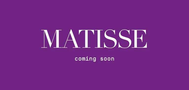 Bannière de l’exposition Matisse : le monde dans une pièce (Matisse: The World in a Room) au MUDEC