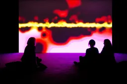 Susan Hiller, Resounding (Infrared), 2013, installation view
