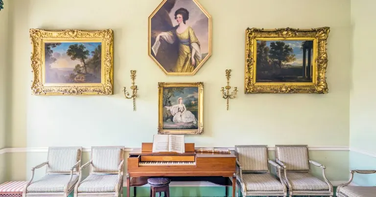 La sala d’estar georgiana del número 7 de Charlotte Square