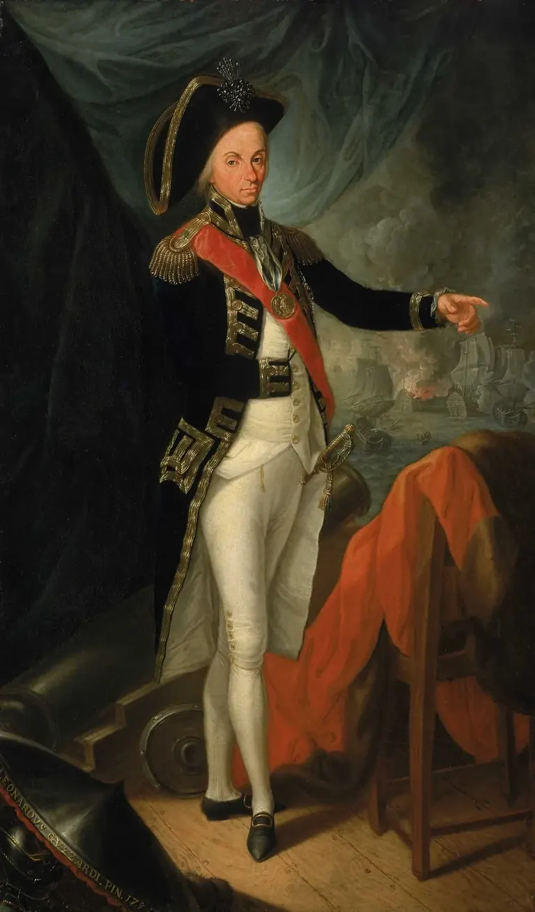 Retrat del contraalmirall Horatio Nelson, de Leonardo Guzzardi, cap al 1799