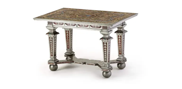 Ceremonial table in boulle technique from Heidelberg Castle, Johann Daniel Sommer, Heidelberg, 1684