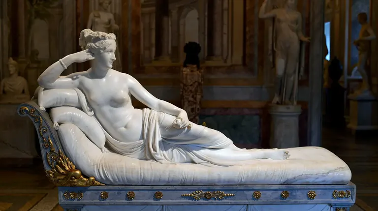 Pauline Bonaparte en Vénus victorieuse de Canova (1804-1808), Galleria Borghese