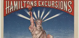 Historic print from the Franco-American friendship exhibition