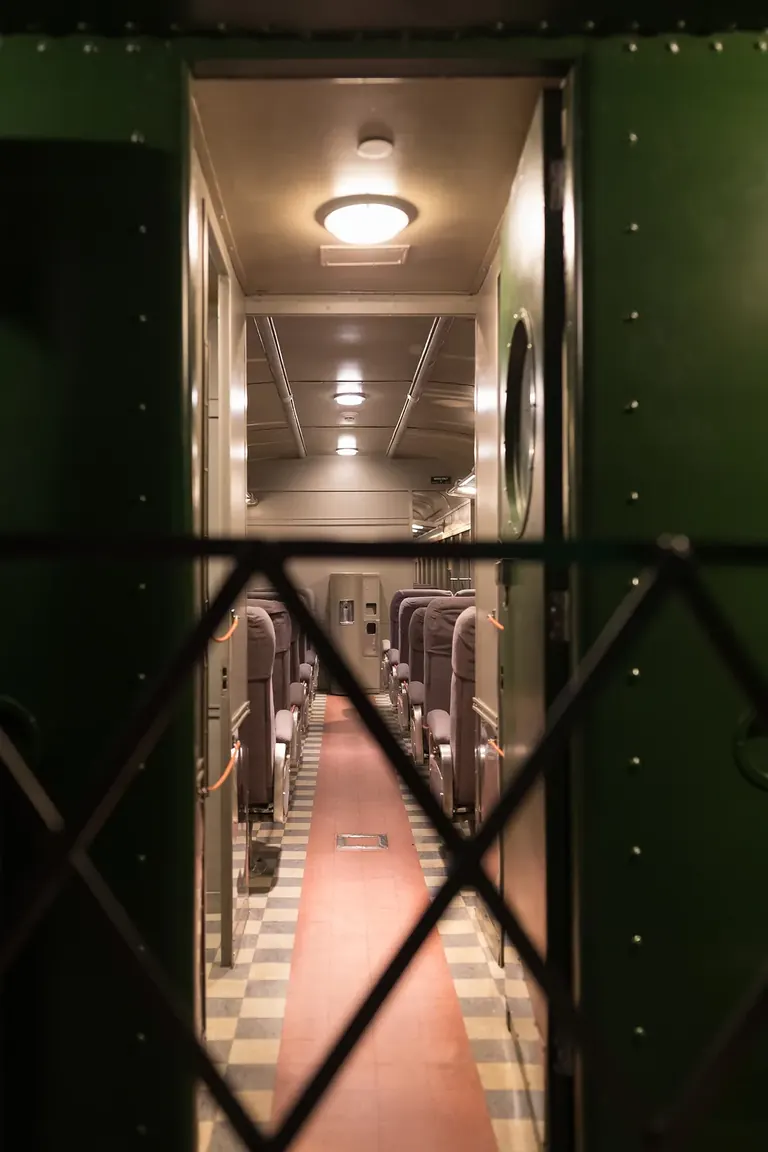 Southern Railway coach No. 1200, a 1923 Pullman car rebuilt as a segregated carriage, on display in the Segregation Gallery