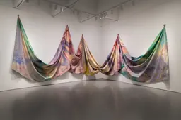 Sam Gilliam draped canvas installation from Big Things for Big Rooms at the Hirshhorn