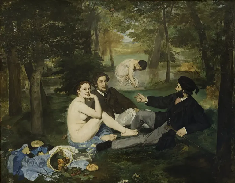 Le Déjeuner sur l'herbe (Esmorzar sobre l'herba), 1863, d'Édouard Manet