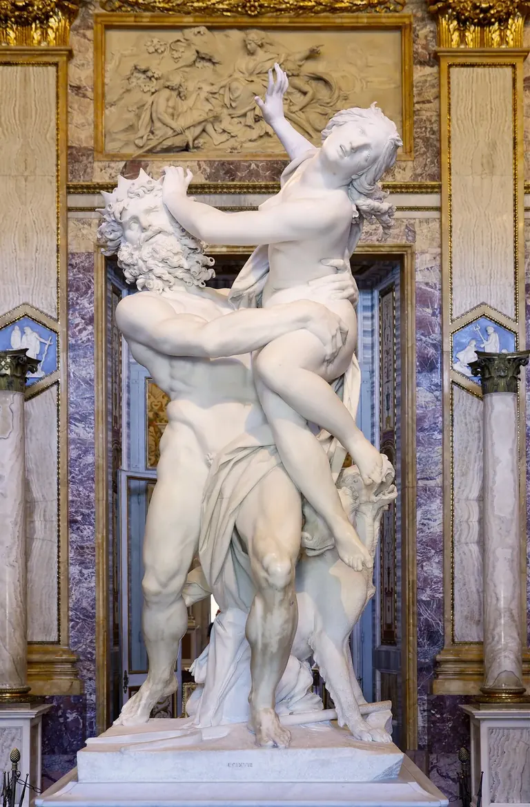 Berninis Pluto und Proserpina (1621–22), ein zentrales Werk der Ausstellung Metamorphoses