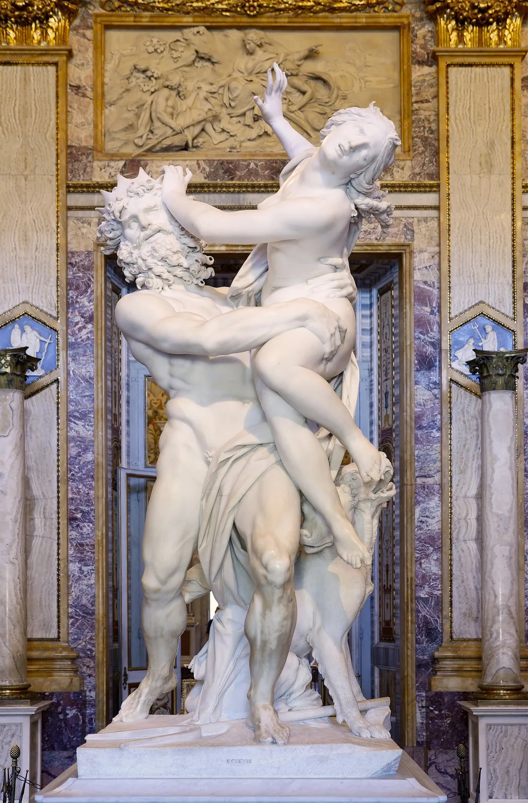 Bernini's Pluto and Proserpina (1621-22), a centrepiece of the Metamorphoses exhibition