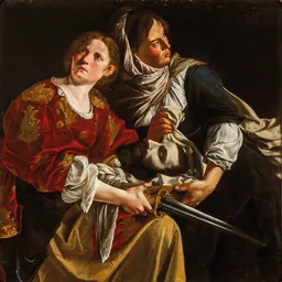 Artemisia Gentileschi, Judith and her maidservant with the head of Holofernes