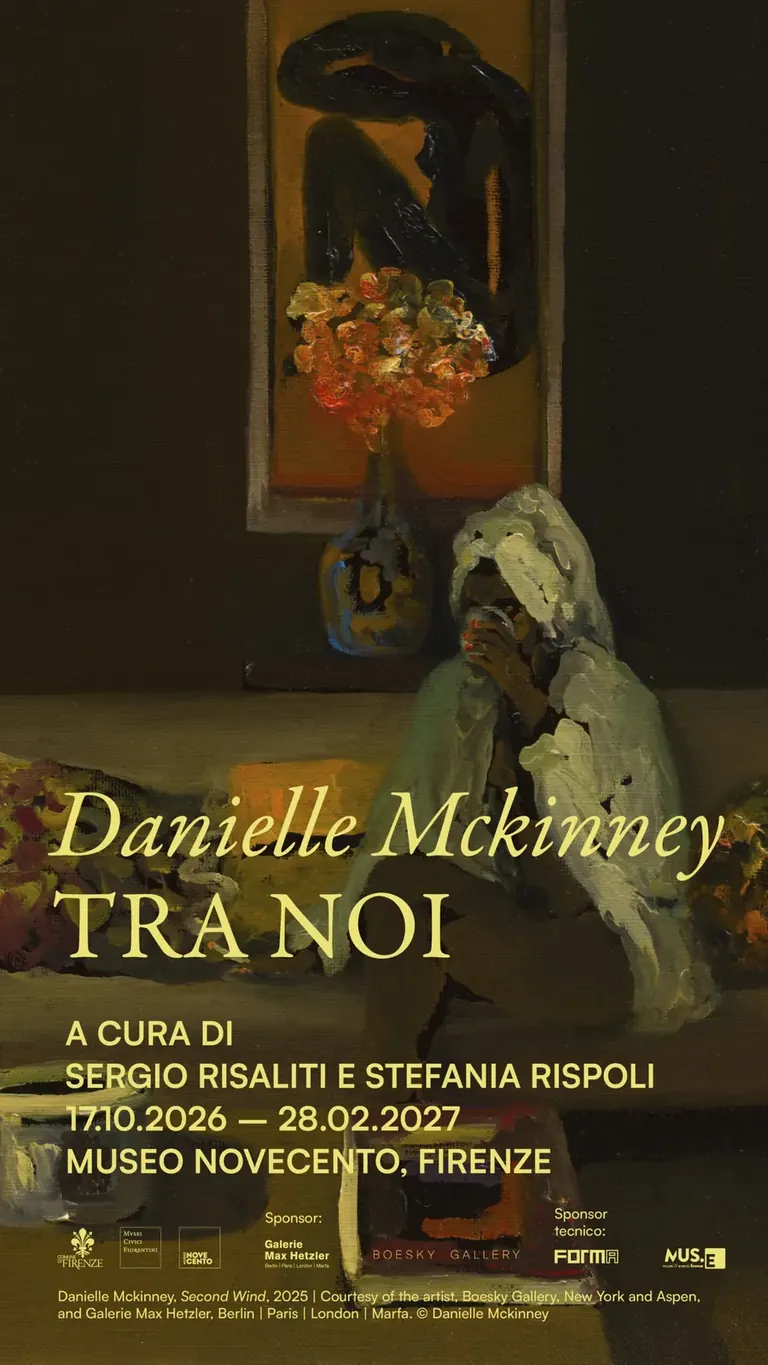 Danielle Mckinney. Tra noi, exhibition invitation image