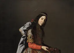 Francisco de Zurbarán, Sainte Casilda, oil on canvas, c.1635