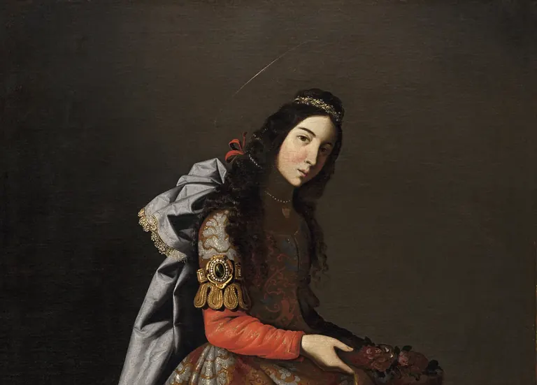 Francisco de Zurbarán, Sainte Casilda, oil on canvas, c.1635