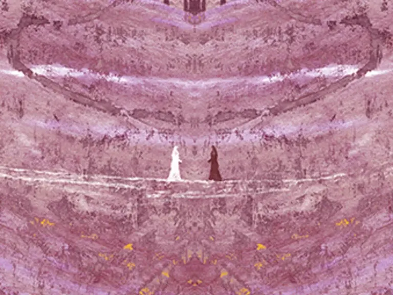 Michal Rovner, Esther Scroll — The Kingdom, on view at the Isabella Stewart Gardner Museum