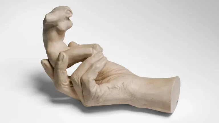 Étude en bronze d’une main par Auguste Rodin
