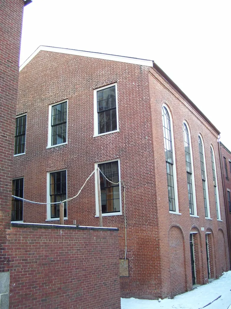 The African Meeting House on Joy Street, Boston, photographed in winter