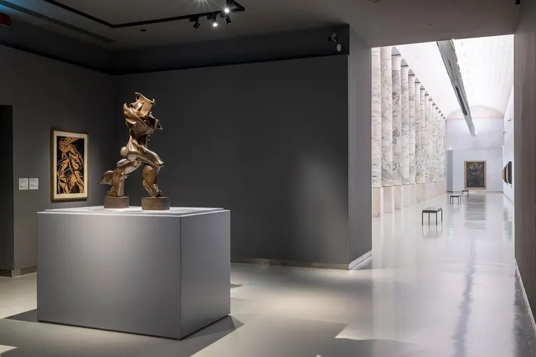 Vue de l'installation de la Galleria del Futurismo