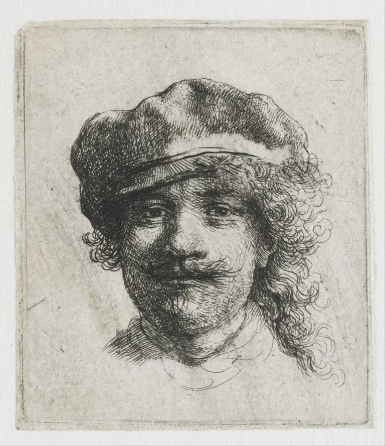 Aiguafort de Rembrandt de la col·lecció del Rembrandt House Museum