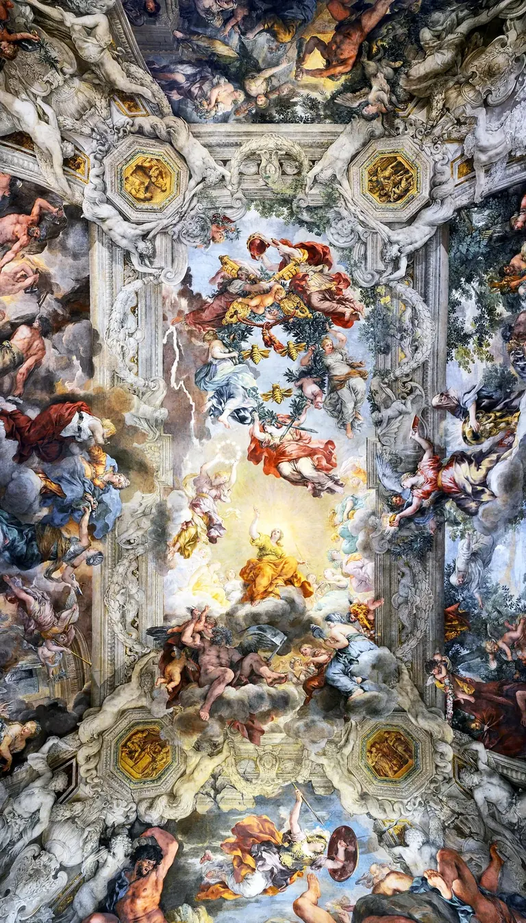 Fresque de Pietro da Cortona au plafond, Le Triomphe de la Divine Providence, Palazzo Barberini