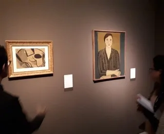 Rooms of the modern art display at the MNAC