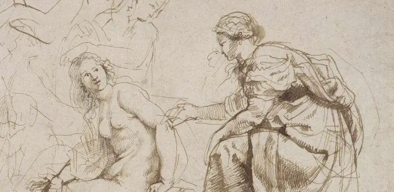 Peter Paul Rubens, Bathsheba Receives David's Letter, detail